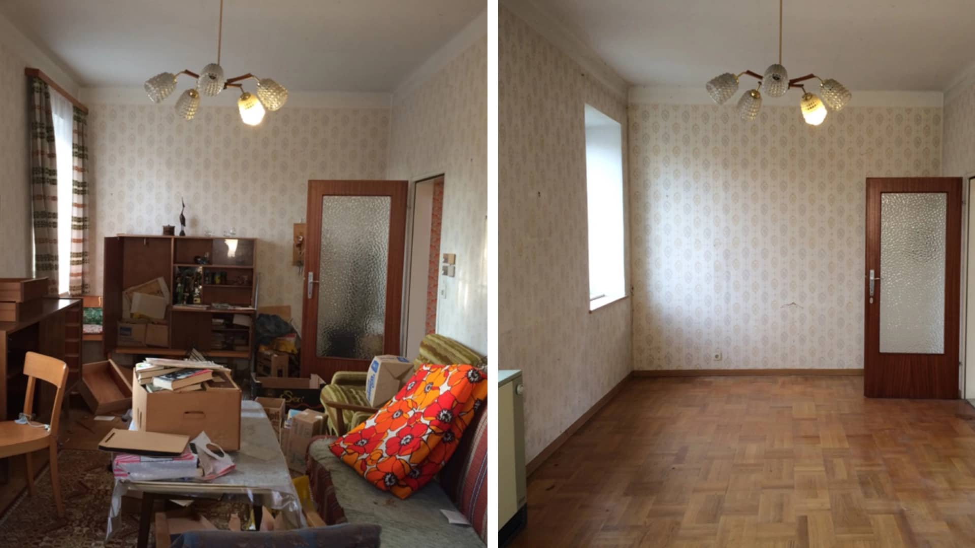 Vorher und nachher – Entrümpelung durch AUSRäumer Wien