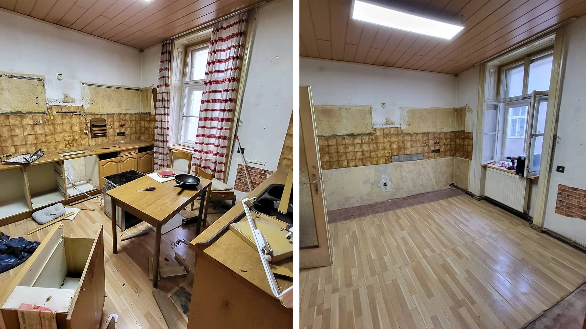 Vorher und nachher – Entrümpelung durch AUSRäumer Wien
